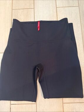 SPANX PerfectFit Ponte Slim Straight Pants Women Large Navy Pull-On NWOT